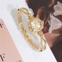 Damen Uhren Mode Luxus Zifferblatt Quarz Armbanduhr Hochwertige Edelstahl Armband Uhr für Frauen, geeignet für Alltag, Geburtstag, Party, Geschenk