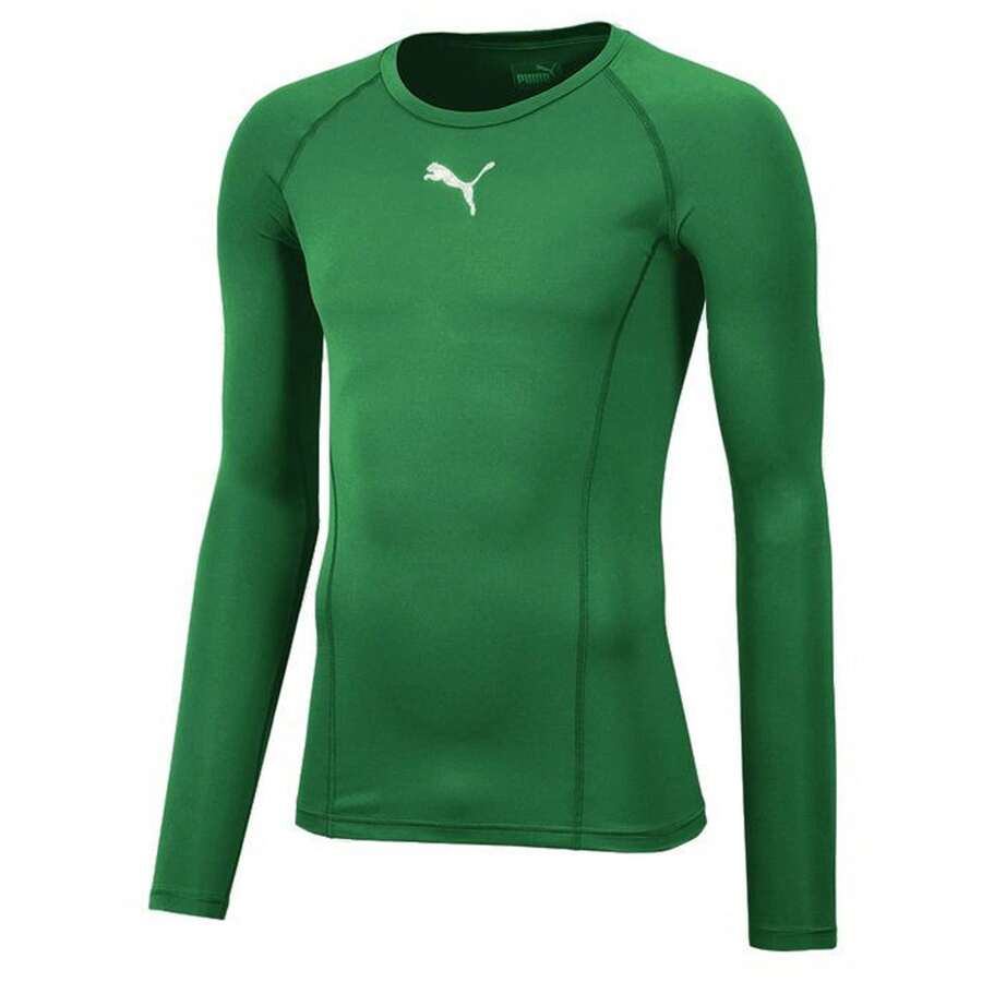 Puma Mens Liga Thermoactive LongSleeved Base Layer Top (Green)
