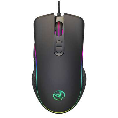 A867RGB Luminous Game Mouse E-Sports Wired Mouse Four-Speed Adjustable 6400dpi Macro Programming Spot Wholesale