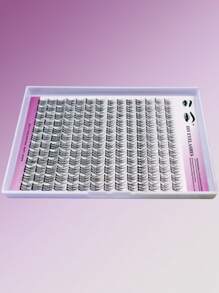 DIY Eyelash Extension Kit 168pcs Individual Lashes Cluster D Curl, 9-1mm Mix Lash Clusters With Lash Bond And Seal And Lash Applicator Tool For Self Application At Home