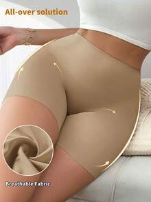 Women's Seamless Shaping Briefs, Dress Lining Shapewear Shorts, Tummy Control Butt Lifting Panties - Brown - View 5