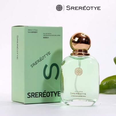 SREREOTYE 50 ml Parfum pour femme en vaporisateur, fragrance longue durée, frais et élégant, cadeau parfait pour les festivals, les rendez-vous, le travail et pour attirer les partenaires, rehausse le charme personnel, livré dans un coffret cadeau raffiné.