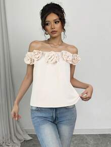 Women Tops - Apricot - View 1