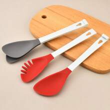 1pc Silicone Food Tongs, 2-In-1 Detachable Pasta/BBQ Tongs, Oven Safe & Dishwasher Safe