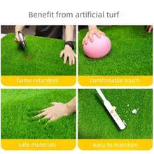 1/2/3/4/5m Indoor/Outdoor Artificial Synthetic Fake Grass Turf Carpet, Realistic Artificial Grass Carpet Lawn Mat For Wedding, Patio, Balcony, Fence, Artificial Plastic Fake Grass Rug