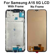 Incell Compatible With Galaxy A25 5G A256 LCD Display Touch Screen Digitizer Assembly Compatible With Galaxy A15 5G A156B With Frame A35 A55 Screen Replacement Parts