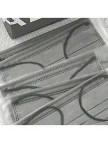 10 件装优雅简约风格一次性口罩大气美学防护口罩成人独立包装 - 彩色 - 查看 5