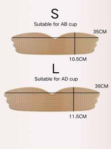 YIYANG 2 Pieces Seamless Invisible Breast Enhancement Strapless Bras, All-In-One Natural Lift Fits All Clothing - Multicolor - View 8