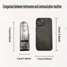 Metronome For Piano, Guitar, Violin And Other Instruments, Essential Music Accessory For Beginners, Suitable For Piano Grade Exams, Loud & Clear Sound, High Precision, Battery-Free, Comes With 2pcs Guitar Pick Necklace - Multicolor - View 3