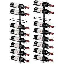 TJ.MOREE Wine Rack Wall Mounted Wall Wine Rack For 18 Wine Bottles Wood Wine Racks For Wall Wine Holder Wall Mounted Wine Bottle Racks For Kitchen Dining Room Bar - as pic - View 1