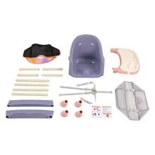YUNRUX High Chair Children's High Chair Baby Chair For Baby Child Seat Soft Seat Adjustable - Purple - View 3