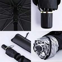 1 pieza Parasol de coche plegable para parabrisas, aislante del calor, protección UV, instalación conveniente, accesorios refrescantes para el interior del vehículo