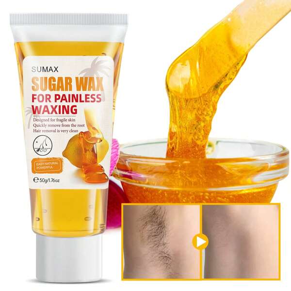 Hair Removal Wax - 50G, Designed For Body Hair Removal, Suitable For Areas Like Facial Hair And Underarms. It Is Easy And Quick To Use, Effectively Removes Hair Without Leaving Traces, Provides Gentle Care, Suitable For All Skin Types, And Comes With Accompanying Tools.