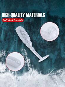 Goture 20 件装下沉式 T 型螺丝软塑料诱饵，带桨尾 - 适用于咸水和淡水的克拉皮鱼和鲈鱼钓鱼诱饵