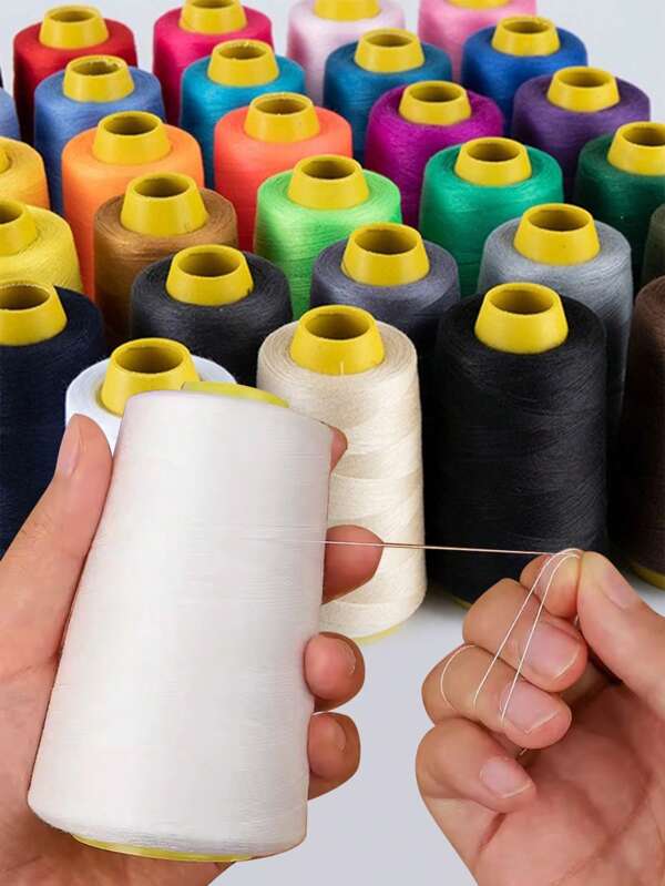 1300, 3000 Meter/Rolle starker und haltbarer Polyester-Nähfaden, Profis-Nähfaden für Nähmaschine, Stickerei und Handarbeit