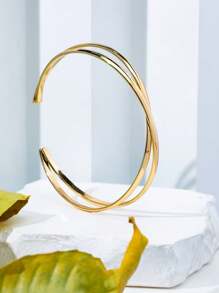 Women's Elegant Minimalist Metal Bracelet - Simple Yet Refined Design, Everyday Accessory, Bangle, Summer Bracelet For Ladies
