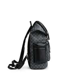 ceionkeust Men's Fashion Backpack, Casual Dual-Shoulder Backpack, Korean Hiking Travel Bag, Sports Bag With Zipper, , Large Capacity, Travel Laptop Bag, Gift For Men School Backpack Fashion Men's Bags Water Repellent - Black - View 7