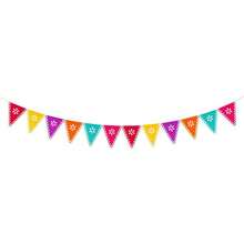 Mexican Flag With Eggs Theme Party Banner Set, Colorful Hollow Decorative Paper Cutout Banner For Day Of The Dead Celebration And Christmas - Multicolor - View 13