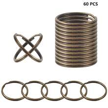 20/40/60pcs 1 Inch Round Split Key Rings, Rust-Proof Key Chains, Suitable For Home, Car, Outdoor Arts & Crafts - One Size - View 20