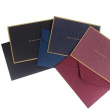 10pcs/Set Holiday Party Invitation Cards, Thank You Cards, Simple Creative Greeting Cards With Envelopes, Message Cards, Birthday Greeting Cards