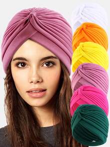 8 件装女士印花头巾/围巾/头巾头带