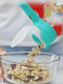 1 个带手柄的重型 PP 袋密封夹 – 可重复使用的薯片和零食袋夹，适用于薯片/面包/谷物/意大利面，防滑食品储存夹，适用于食品储藏室组织和厨柜必需品（食品袋密封器） - 彩色 - 查看 5