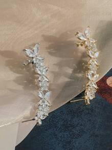 Brinco Ear Cuff Orelha Cartilagem Cravejada Com Zircônia