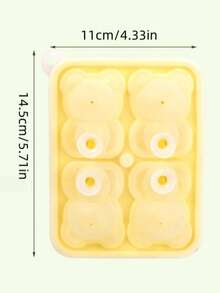 1pc Bear Shape Silicone Ice Cube Tray, Viral Ice Cube Mold For Coffee, Tea, Milk Tea, Ice Bag