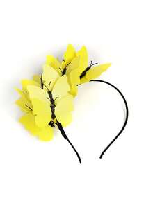 1pc Butterfly Fascinator Hat Monarch Butterfly Headband Crown Tea Party Garden Party Butterfly Themed Parties Costume Headpiece - A - View 8