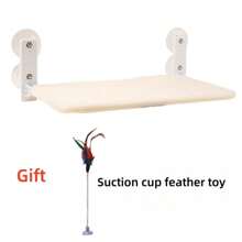 Cat Window Hammock Perch Cordless Perches Window Sill Seat Bed Foldable Stable Lounger Upgraded Suction Cup Easy Assembly Indoor Cats Kitty Shelf Hold Up To 55lbs,Suitable For All Seasons, Breathable And Soft,Gift, Present, Celebration