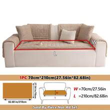 1 Pieza Cojín de sofá de estilo bohemio, piel suave y cómoda, funda de sofá para las cuatro estaciones, antideslizante y antisuciedad, adecuado para sofás de 1 a 4 plazas, decoración de sala avanzada