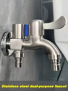 1 Stück Wasserhahn aus Zinklegierung - Waschmaschine Wasserhahn, Haushaltsküchenarmatur, Bad Armatur, Outdoor Garten Wasserhahn