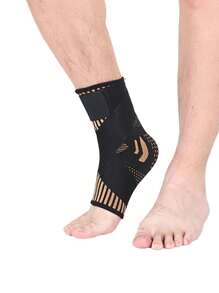 1 Stück Kupfer-Ionen Bandage Kompressions-Knöchelstütze, geeignet für Herren & Damen, Fitness, Laufen, Seilspringen, elastisch & atmungsaktives Fußgelenk Gym Zubehör