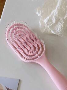 2/1 pezzo Spazzola per capelli con massaggio e design a schiena cava, colore macaron, adatta per capelli bagnati e asciutti, per acconciature voluminose, adatta sia per uomo che per donna, essenziale per il ritorno a scuola, per viaggi e vacanze, accessorio per capelli per donna