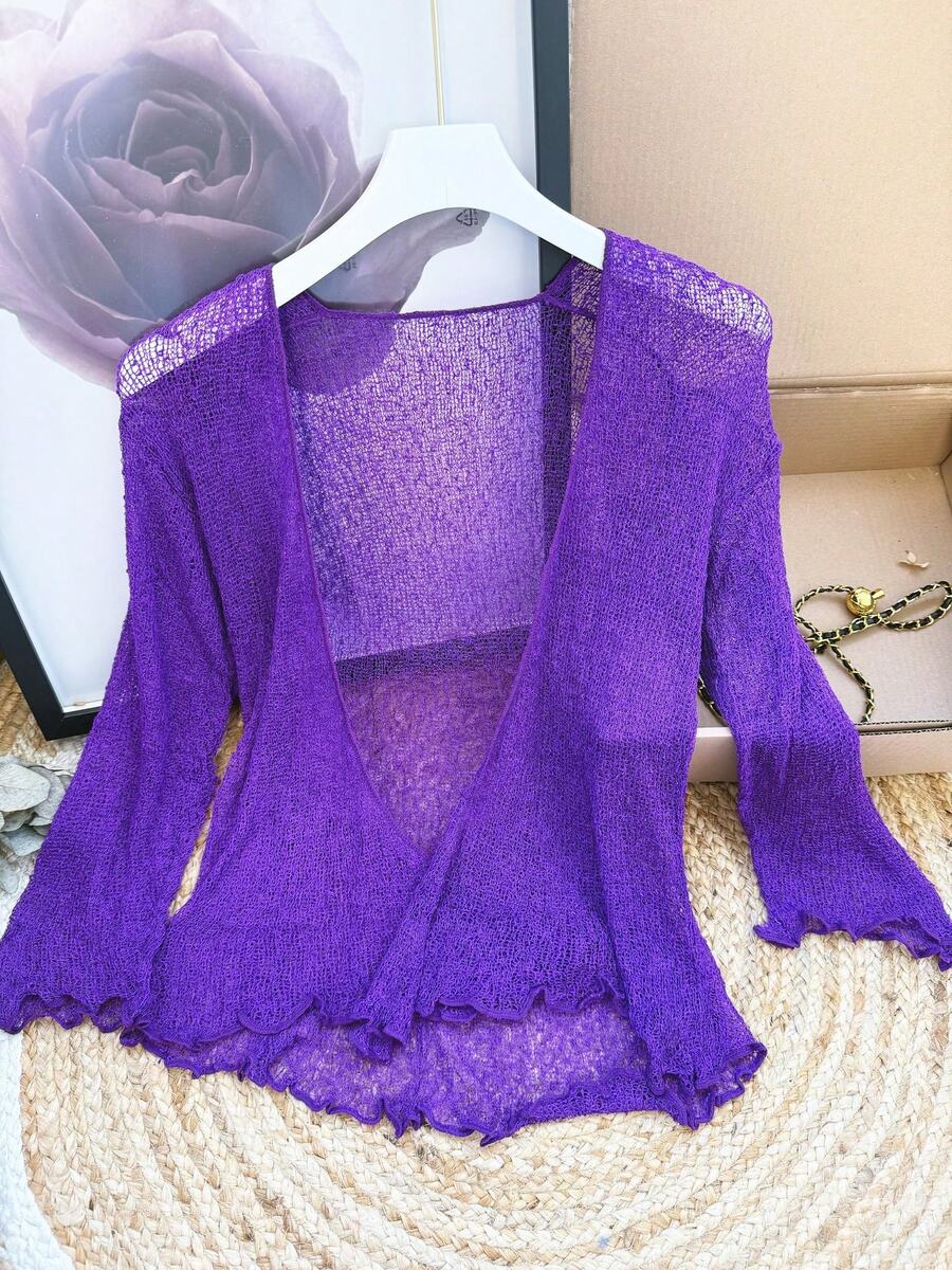 Women Coats - Purple - View 1