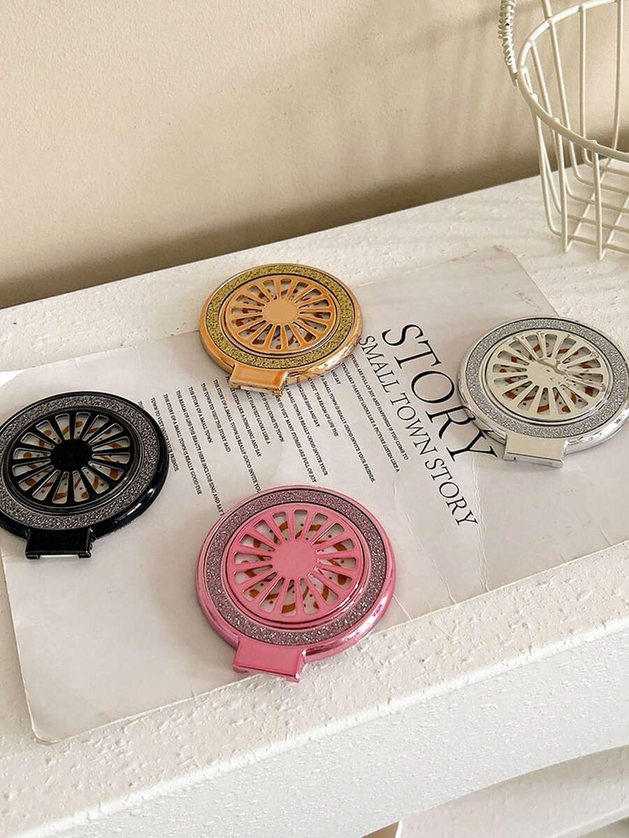 1pc Metal Wheel & Windmill Shaped Fashion Korean Style Phone Stand - Multicolor - View 1