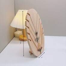 Flame Shape Necklace Pendant Jewelry Display Stand Solid Wood Counter Pendant Display Stand Jewelry Organizer Rack Jewelry Display - Multicolor - View 14