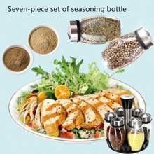 360° Rotating Spice Rack Tower Set With 6/12 Glass Refill Containers, Single And Double Seasoning Storage, Suitable For Kitchen Countertop Accessories, Shelves