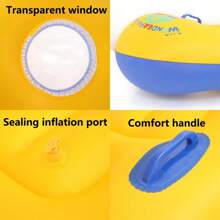 1 Pack PVC Thickened Inflatable Body Boards With Handles For Water Slides, Surfing Board For Slip Slide, Swimming Pool Floating Water Boards Learn To Swim, Beach Ocean Swimming Pool Float, Summer Water Fun, Beach Essentials, Beach Accessories