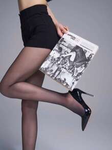 3 Pairs Women's Thin Solid Color Legging Tights For Everyday Wear