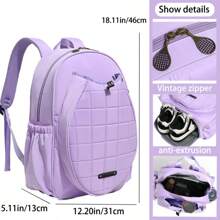 XINGNAN Neues Tennistasche Design, hochwertige Badminton Tasche mit großer Kapazität, einfarbiger Rucksack für Frauen und Männer, Outdoor Sport Schlägertasche, Fitnesstasche