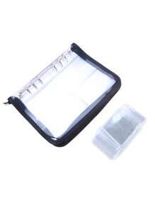 New Jewelry Necklace Earring Holder Bag Portable Water-Proof Credit Card Photo Storage Book Ziplock Bag Ins Stationery Organizer