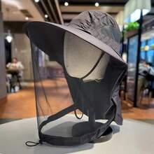 Unisex Outdoor Mosquito/Bug Repellent Hat, Fishing Hat, Hiking Sun Hat, Wide Brim Anti-UV Protection Sunshade Hat With Face Mask - Multicolor - View 11