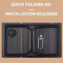 Folding Laptop Table Stand Bed Tray Sofa Lap Portable Computer Desk Breakfast - Black - View 9