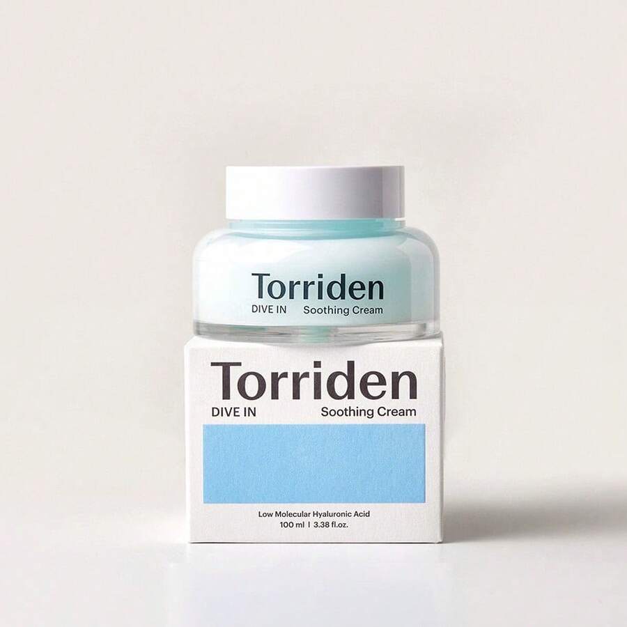 Torriden DIVE IN Hyaluronic Acid Soothing Cream 100ml (3.38 Fl. Oz) | Revitalizing Facial Moisturizer For Sensitive And Dry Skin | Hyaluronic Acid, Panthenol, Allantoin - Cream - 查看 1