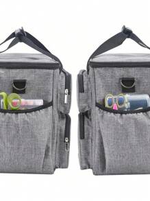 Bolsa Organizadora de Costura, Maleta Portátil para Máquina de Costura, Agulhas, Ganchos, Kit de Acessórios e Ferramentas de Costura, Bolsa de Transporte com Alça de Ombro para Cantores, Brother, Janome e Acessórios, Bolsa Diária para Transporte de Máquina de Costura