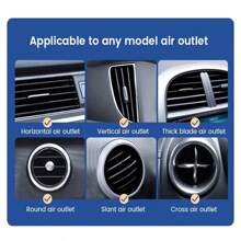 Support de téléphone pour voiture avec clip sur la bouche d'aération, support de smartphone compatible avec 16, 15, Pro et téléphones Android. Cadeau d'anniversaire, pour la famille et les amis pour un support de téléphone de voiture avec bouche d'aération, accessoires pour voiture