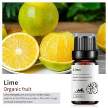 1 pezzo Olio essenziale ai frutti da 10ml/0,33 fl.oz, con aroma di frutto della passione, lampone, mango, anguria, ciliegia, lime, mela, cocco, fragola, fragrante, utilizzato per il benessere