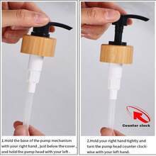 500ml Bathroom 3pcs Set Refillable Bottles, Shampoo & Conditioner Dispensers, With Waterproof Labels Back To School - Brown - View 5