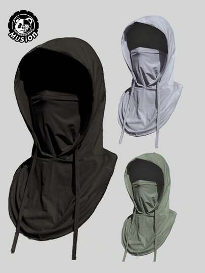 Musion Pasamontañas máscara protectora solar, máscara transpirable de protección total para la cabeza, máscara multifuncional de 360° transpirable, adecuada para bicicleta, motocicleta, pesca y deportes al aire libre, Halloween